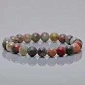Healing African Bloodstone Gemstone Bracelet Sourced from Africa