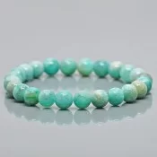 Handmade Amazonite Gemstone Bracelet for Positive Energy
