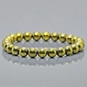 Natural Coated Hematite Gemstone Beaded Bracelet from Emeria.in
