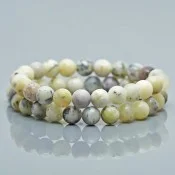 Natural Dendritic Opal Gemstone Beaded Bracelet from Emeria.in