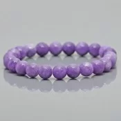 Natural Dyed Aquamarine Gemstone Bracelet – A Grade Healing Beaded Jewelry