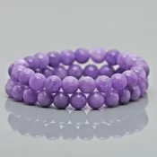 Natural Dyed Aquamarine Gemstone Bracelet – A Grade Healing Beaded Jewelry