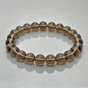 Natural Smoky Quartz Gemstone Bracelet from Brazil