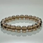 Natural Smoky Quartz Gemstone Bracelet from Brazil