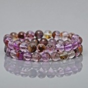 Smooth Round Super Seven Gemstone Bracelet